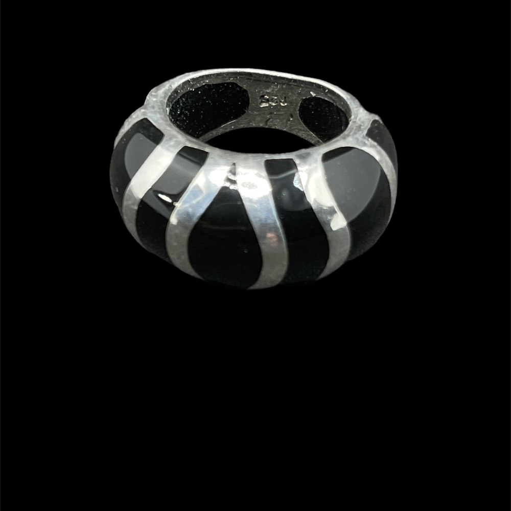 Sterling silver dome ring